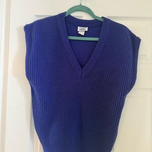 VTG Classic Fashions Royal Purple V-Neck Sweater Vest